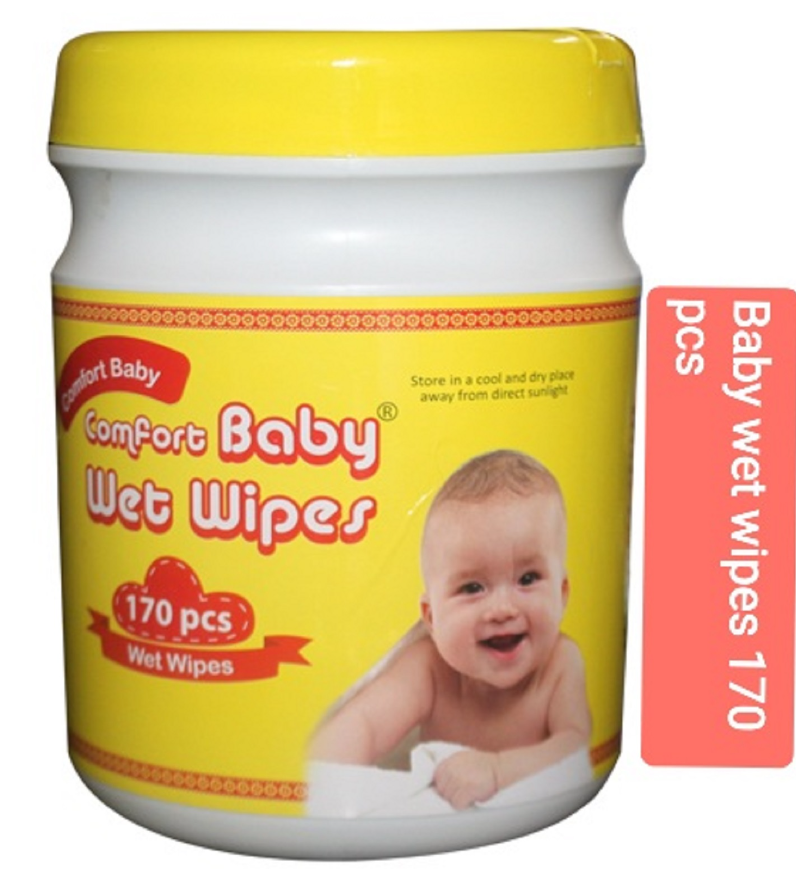 Comfort Baby Wet Wipes (Yellow Jar) 170 pcs