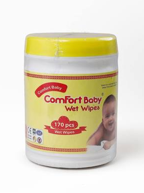 Comfort Baby Wet Wipes (Yellow Jar) 170 pcs