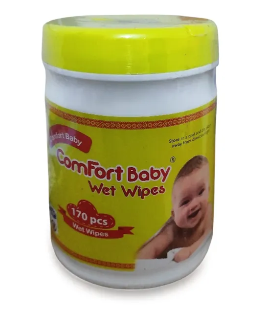 Comfort Baby Wet Wipes (Yellow Jar) 170 pcs