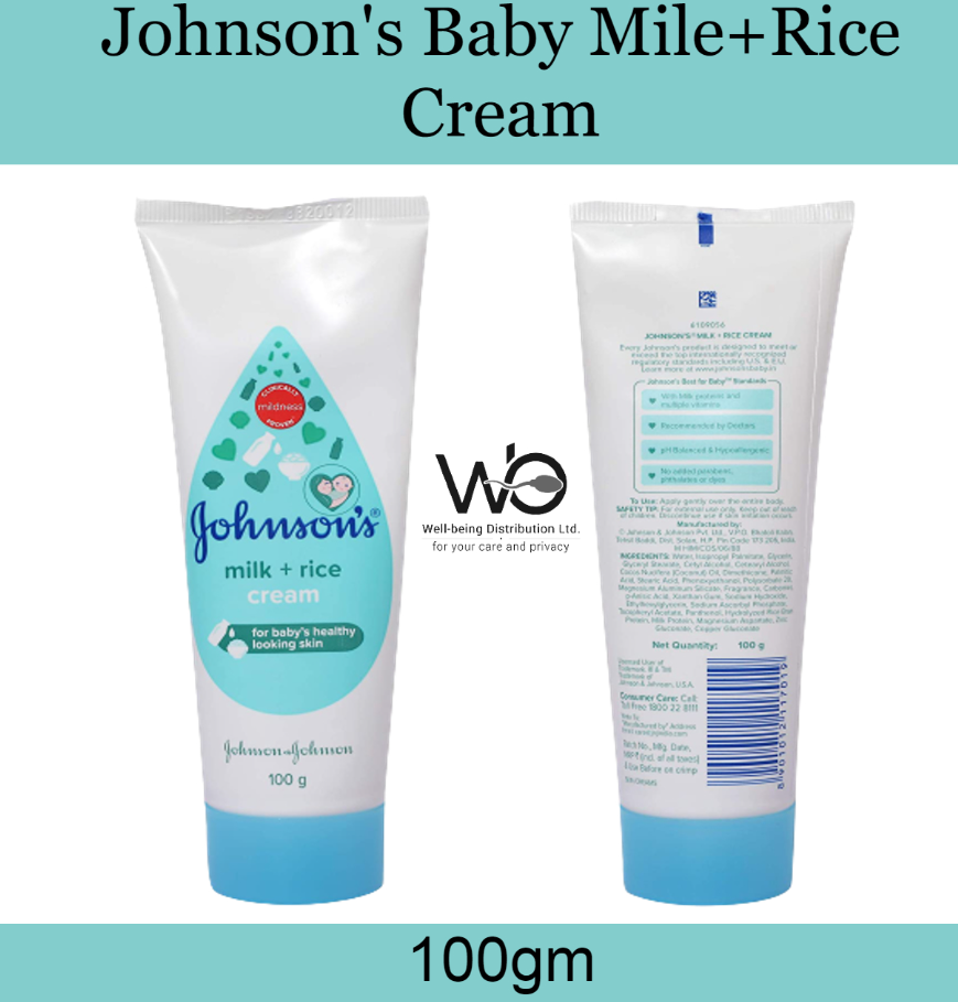 Johnson’s Baby Cream Milk &amp; Rice 100 gm