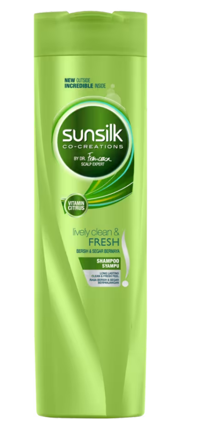 Sunsilk Co-Creations Lively Clean &amp; Fresh Shampoo 320 ml 