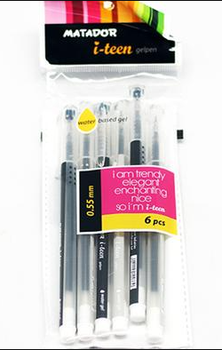 Matador i-teen Gel Pen 6 pcs