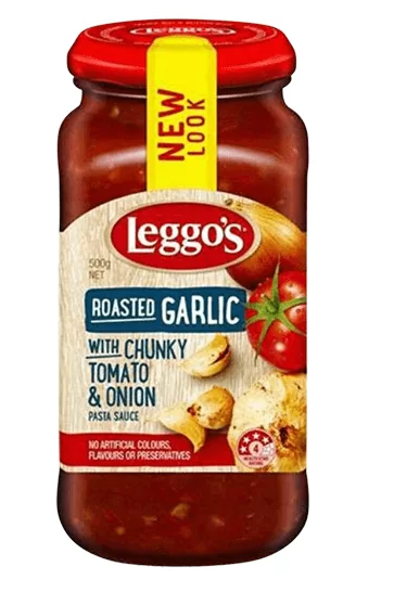 Leggo's Roasted Garlic With Chunky Tomato &amp; Onion 500 gm