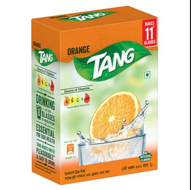 Tang Orange Flavoured Instant Drink Powder 200gm