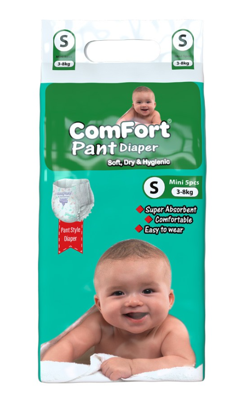 Comfort Baby Diaper Pant S (3-8 kg) 5 pcs