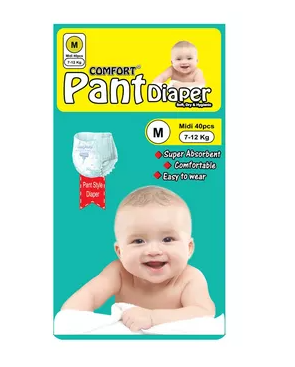 Comfort Pant Diaper (7-12kg) M 40 pcs