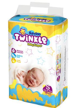 Savlon Twinkle Baby Belt Diaper S size ( 0 - 8 ) kg 44 pcs