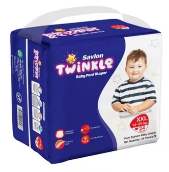 Savlon Twinkle Baby Pant Diaper XXL (14 25 ) kg 24 pcs