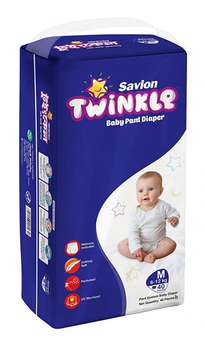 Savlon Twinkle Baby Pant Diaper L 8-15 kg