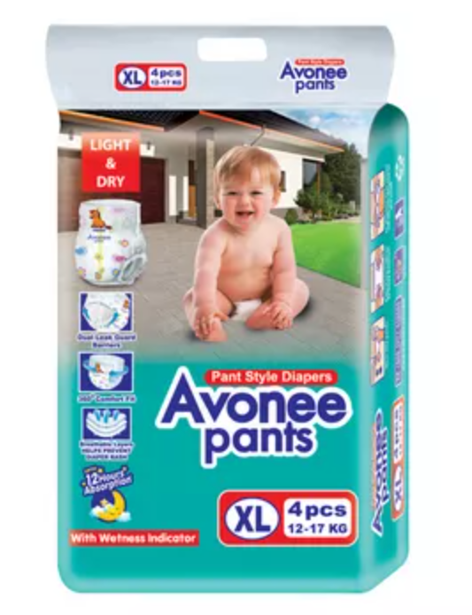 Avonee Baby Diaper Pants XL (12-17 kg) 4 pcs