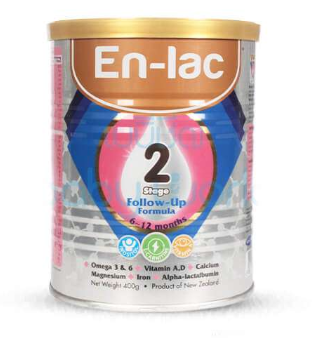 En lac 2 Formula Milk for (6-12 M) baby 400 gm