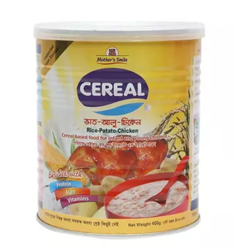 Mother's Smile Cereal Rice, Potato & Chicken Tin 400 gm