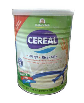 Mother’s Smile Cereal Rice & Milk Tin 400 gm