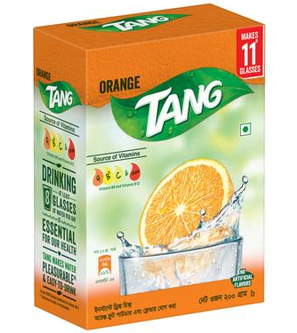 Tang Orange Flavored Instant Powder Drink 200 gm