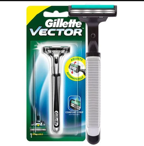 Gillette Vector Plus Manual Shaving Razor 1 Pcs