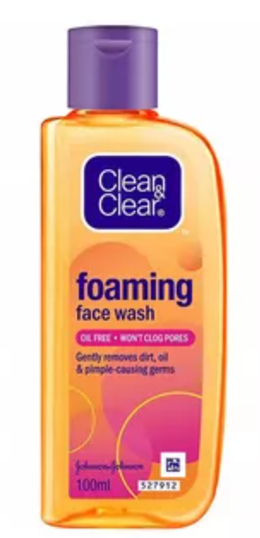 Johnson Clean &amp; Clear Foamin Face Wash 100 ml