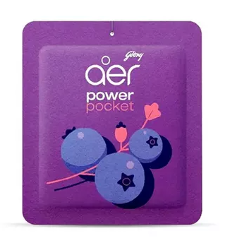 Godrej Aer Power Pocket Bathroom Fragrance Berry Rush  10 gm