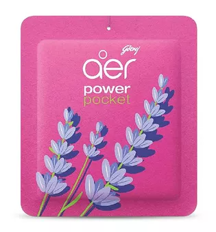 Godrej Aer Power Pocket Bathroom Fragrance Lavender Bloom 10 gm