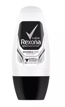 Rexona Men Roll On Motionsense Invisible Dry Black &amp; White 50 ml