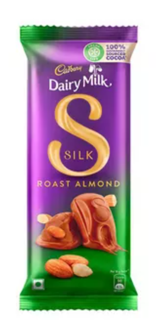 Cadbury Dairy Milk Silk Roast Almond Chocolate Bar 143 gm