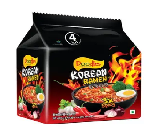 Doodles Korean Ramen Instant Noodles 4 pac.