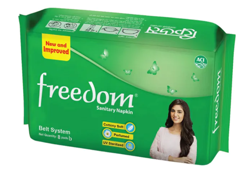 Freedom Sanitary Napkin Belt System 8 pads