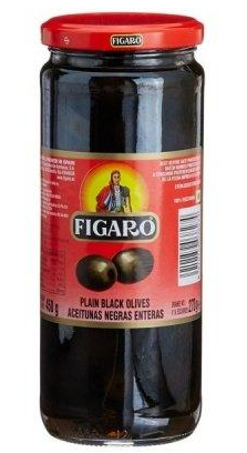 Figaro Plain Black Olives 340 gm