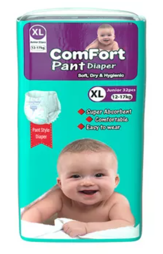 Comfort Baby Diaper Pant XL (12-17 kg) 32 pcs