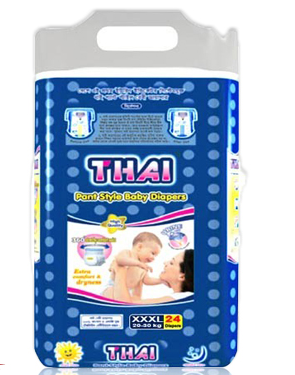 Thai Baby Diaper Pant XXXL (20-30 kg) 24 pcs